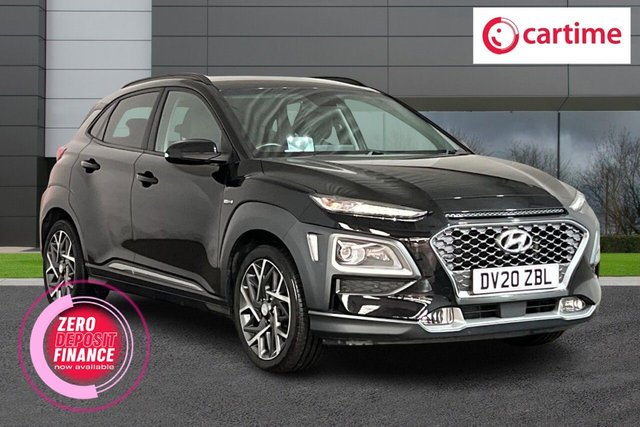 View our Hyundai Kona 1.6 h-GDi Premium SE SUV 5dr Petrol Hybrid DCT Euro 6 (s/s) (141 ps) Touchscreen, Apple CarPlay / Android Auto, Reversing Camera, Satellite Navigation, Heated Seats
