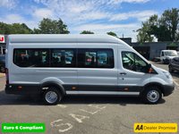 USED 2016 66 FORD TRANSIT 2.2 TDCi Trend Minibus, 72.955 miles,Euro 6 ULEZ, 18 seats, 6-speed manual, Bluetooth, cruise control, white. Final price + VAT @ 20% With service history, this 2016 Ford Transit TDCi 460 Trend is a practical and reliable choice. Featuring a 2.2L diesel engine and a Euro 6 emission class, this Transit offers a balance of performance and efficiency. The Trend trim adds a touch of style and functionality to this versatile vehicle.  This Ford Transit comes with 18 seats, making it ideal for group transportation. It also includes a 3-month warranty for added peace of mind. These features combine to make it a strong contender in it