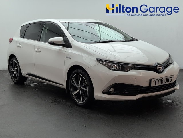 USED 2018 18 Toyota Auris 1.8 Vvt-H Design Hatchback 5dr Petrol Hybrid Cvt Euro 6 (s/S) (136 Ps) - Cruise, Satnav, Alloy