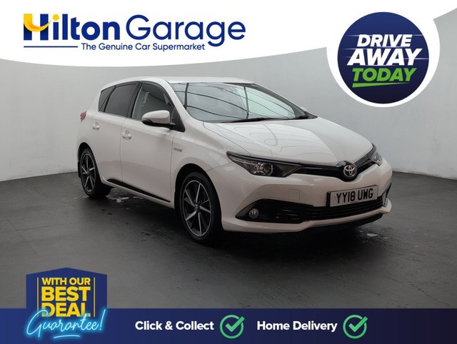 USED 2018 18 Toyota Auris 1.8 Vvt-H Design Hatchback 5dr Petrol Hybrid Cvt Euro 6 (s/S) (136 Ps) - Cruise, Satnav, Alloy