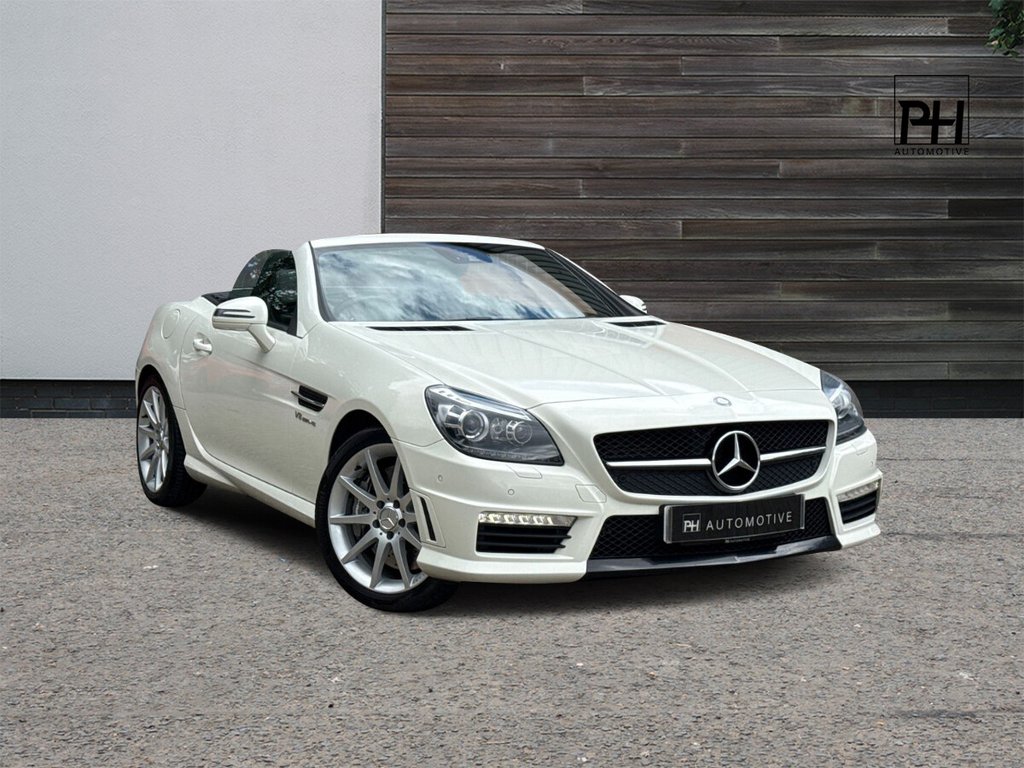 USED 2012 62 MERCEDES-BENZ SLK 5.5 SLK55 V8 AMG Convertible 2dr Petrol SpdS+7GT Euro 5 (s/s) (421 ps) PAN ROOF|AIRSCARF|HEATED SEATS