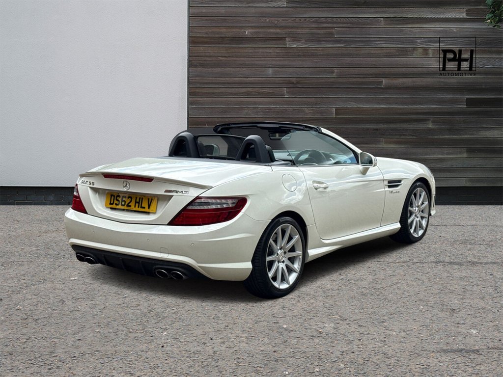 USED 2012 62 MERCEDES-BENZ SLK 5.5 SLK55 V8 AMG Convertible 2dr Petrol SpdS+7GT Euro 5 (s/s) (421 ps) PAN ROOF|AIRSCARF|HEATED SEATS