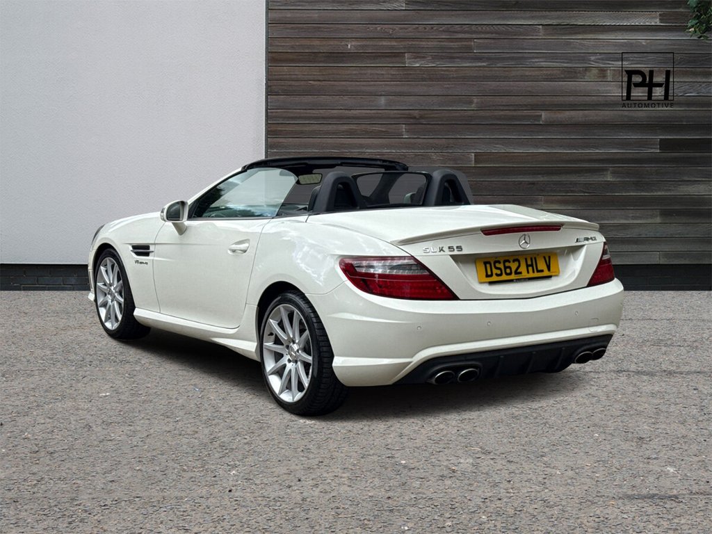 USED 2012 62 MERCEDES-BENZ SLK 5.5 SLK55 V8 AMG Convertible 2dr Petrol SpdS+7GT Euro 5 (s/s) (421 ps) PAN ROOF|AIRSCARF|HEATED SEATS