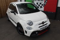 USED 2022 22 ABARTH 595 1.4 T-Jet Competizione Hatchback 3dr Petrol Manual Euro 6 (180 bhp) FINISHED IN GARA WHITE RED BREMBO's FRONT & REAR SPLITTERS