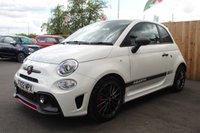 USED 2022 22 ABARTH 595 1.4 T-Jet Competizione Hatchback 3dr Petrol Manual Euro 6 (180 bhp) FINISHED IN GARA WHITE RED BREMBO's FRONT & REAR SPLITTERS