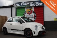 USED 2022 22 ABARTH 595 1.4 T-Jet Competizione Hatchback 3dr Petrol Manual Euro 6 (180 bhp) FINISHED IN GARA WHITE RED BREMBO's FRONT & REAR SPLITTERS