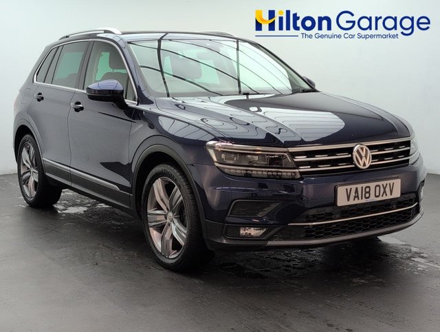 USED 2018 18 Volkswagen Tiguan 2.0 TDI Sel Suv 5dr Diesel DSg Euro 6 (s/S) (150 Ps) 19in Alloy Wheels + Cruise Control