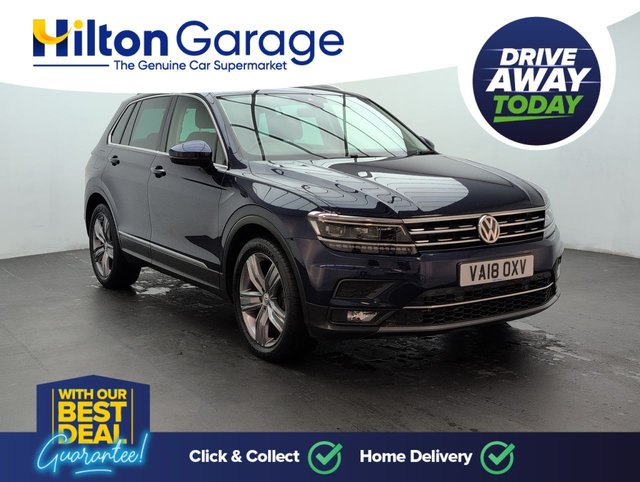 USED 2018 18 Volkswagen Tiguan 2.0 TDI Sel Suv 5dr Diesel DSg Euro 6 (s/S) (150 Ps) 19in Alloy Wheels + Cruise Control