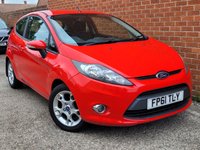 USED 2012 61 FORD FIESTA 1.4 TDCi DPF Edge Hatchback 3dr Diesel Manual (107 g/km, 69 bhp) 