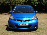 USED 2010 60 TOYOTA AYGO 1.0 VVT-i Blue Hatchback 5dr Petrol Manual Euro 4 (67 bhp) www.suffolkcarcentre.co.uk - Located at Ilketshall