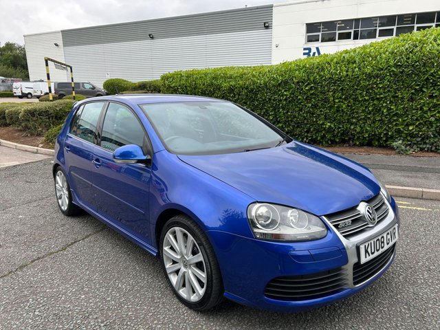 2008 08 Volkswagen Golf 3.2 V6 R32 Hatchback 5dr Petrol Manual 4Motion (257 g/km, 247 bhp)-Superb Low Mileage Example-Finished In Deep Blue Pearl-Heated Grey Leather Upholstery-All Important 6 Speed Manual Gearbox-Climate Control-Last Keeper Since September 2019-Spare Key-Stack Of Bills With Car.