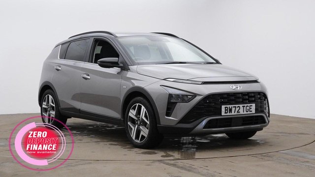 View our Hyundai Bayon 1.0 T-GDi MHEV Ultimate SUV 5dr Petrol Hybrid DCT Euro 6 (s/s) (120 ps) 1 Owner / Low Mileage, Touchscreen, Reversing Camera, Apple CarPlay / Android Auto, 17-Inch Alloy Wheels