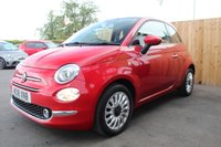 USED 2018 18 FIAT 500 1.2 Lounge Hatchback 3dr Petrol Manual Euro 6 (s/s) (69 bhp) REAR PARKING SENSORS