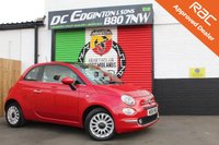USED 2018 18 FIAT 500 1.2 Lounge Hatchback 3dr Petrol Manual Euro 6 (s/s) (69 bhp) REAR PARKING SENSORS