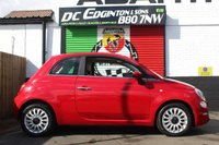 USED 2018 18 FIAT 500 1.2 Lounge Hatchback 3dr Petrol Manual Euro 6 (s/s) (69 bhp) GREAT VALUE FOR MONEY