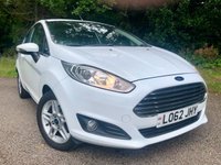 USED 2012 62 FORD FIESTA 1.25 Zetec Hatchback 3dr Petrol Manual (124 g/km, 81 bhp) 1 OWNER RETIRED LADY OWNER SINCE 2015 WITH ONLY 47,000 MILES\\GREAT SERVICE HISTORY X10 SERVICING STAMPS  --CAMBELT RENEWED 33,717 MILES\\\35 POUND ROAD TAX\\REAR PARK SENSORS//ELEC FOLD MIRRORS//BLUETOOTH//DAB//MULTI-FUNCTION LEATHER STEERING WHEEL// 1 OWNER RETIRED LADY OWNER SINCE 2015 WITH ONLY 47,000 MILESGREAT SERVICE HISTORY X10 SERVICING STAMPS  --CAMBELT RENEWED 33,717 MILES35 POUND ROAD TAXREAR PARK SENSORS//ELEC FOLD MIRRORS//BLUETOOTH//DAB//MULTI-FUNCTION LEATHER STEERING WHEEL//