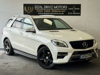USED 2014 64 MERCEDES-BENZ M-CLASS 2.1 ML250 BlueTEC AMG Sport SUV 5dr Diesel G-Tronic 4WD Euro 6 (s/s) (204 ps) Nav | Leather | Sensors | Powe