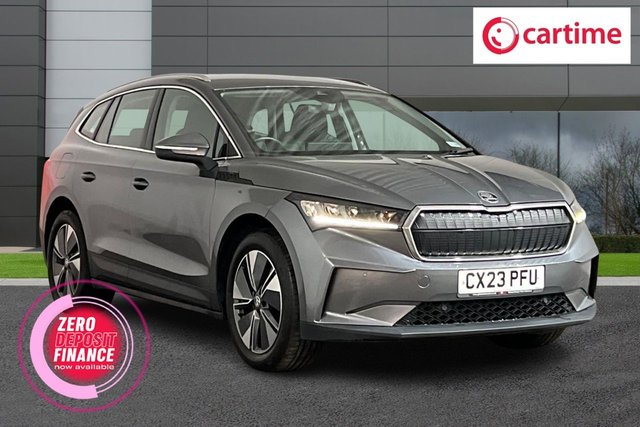 View our Skoda Enyaq IV 82kWh 80 SUV 5dr Electric Auto (DC125kW) (204 ps) Touchscreen, Apple CarPlay / Android Auto, Bluetooth, Cruise Control, Satellite Navigation