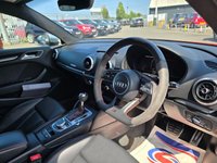 USED 2018 18 AUDI RS3 2.5 TFSI Sportback 5dr Petrol S Tronic quattro Euro 6 (s/s) (400 ps) SOMETHING VERY SPECIAL, JUST ARRIVED ON SITE+FINISHED IN STUNNING CATALUNYA METALLIC RED PAINT+LOADED WITH EXTRAS+4 WHEEL DRIVE+JUST 2 FORMER KEEPERS+SERVICE HISTORY+FULL LEATHER INTERIOR AND FRONT SPORTS SEATS WITH FINE NAPPA LEATHER AND EMBOSSED RS LOGO IN BLACK+RS SPORT EXHAUST SYSTEM+PRIVACY GLASS+UPGRADED BREAK CALIPERS IN RED WITH RS LOGO+SATELLITE NAVIGATION+PARK ASSIST+CLIMATE CONTROL+19 INCH ALLOY WHEELS+AN ABSOLUTELY OUTSTANDING VEHICLE THAT IS READY TO DRIVE AWAY TODAY!!!!!!!!!!!!!!!!