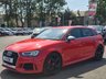 USED 2018 18 AUDI RS3 2.5 TFSI Sportback 5dr Petrol S Tronic quattro Euro 6 (s/s) (400 ps) SOMETHING VERY SPECIAL, JUST ARRIVED ON SITE+FINISHED IN STUNNING CATALUNYA METALLIC RED PAINT+LOADED WITH EXTRAS+4 WHEEL DRIVE+JUST 2 FORMER KEEPERS+SERVICE HISTORY+FULL LEATHER INTERIOR AND FRONT SPORTS SEATS WITH FINE NAPPA LEATHER AND EMBOSSED RS LOGO IN BLACK+RS SPORT EXHAUST SYSTEM+PRIVACY GLASS+UPGRADED BREAK CALIPERS IN RED WITH RS LOGO+SATELLITE NAVIGATION+PARK ASSIST+CLIMATE CONTROL+19 INCH ALLOY WHEELS+AN ABSOLUTELY OUTSTANDING VEHICLE THAT IS READY TO DRIVE AWAY TODAY!!!!!!!!!!!!!!!!