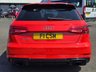 USED 2018 18 AUDI RS3 2.5 TFSI Sportback 5dr Petrol S Tronic quattro Euro 6 (s/s) (400 ps) SOMETHING VERY SPECIAL, JUST ARRIVED ON SITE+FINISHED IN STUNNING CATALUNYA METALLIC RED PAINT+LOADED WITH EXTRAS+4 WHEEL DRIVE+JUST 2 FORMER KEEPERS+SERVICE HISTORY+FULL LEATHER INTERIOR AND FRONT SPORTS SEATS WITH FINE NAPPA LEATHER AND EMBOSSED RS LOGO IN BLACK+RS SPORT EXHAUST SYSTEM+PRIVACY GLASS+UPGRADED BREAK CALIPERS IN RED WITH RS LOGO+SATELLITE NAVIGATION+PARK ASSIST+CLIMATE CONTROL+19 INCH ALLOY WHEELS+AN ABSOLUTELY OUTSTANDING VEHICLE THAT IS READY TO DRIVE AWAY TODAY!!!!!!!!!!!!!!!!