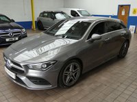 USED 2021 21 MERCEDES-BENZ CLA 1.3 CLA180 AMG Line Shooting Brake 5dr Petrol 7G-DCT Euro 6 (s/s) (136 ps) SAT NAV ANDROID APPLE CARPLAY HEATED LEATHER INTERIOR CRUISE CONTROL PARKING SENSORS 1 OWNER EXCELLENT SERVICE HISTORY WARRANTY