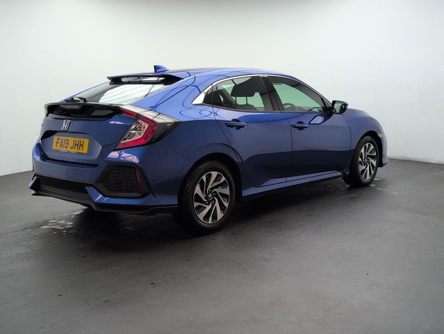 USED 2019 19 Honda Civic 1.0 Vtec Turbo SE Hatchback 5dr Petrol Manual Euro 6 (s/S) (126 Ps) - Sensors, Cruise, Bluetooth