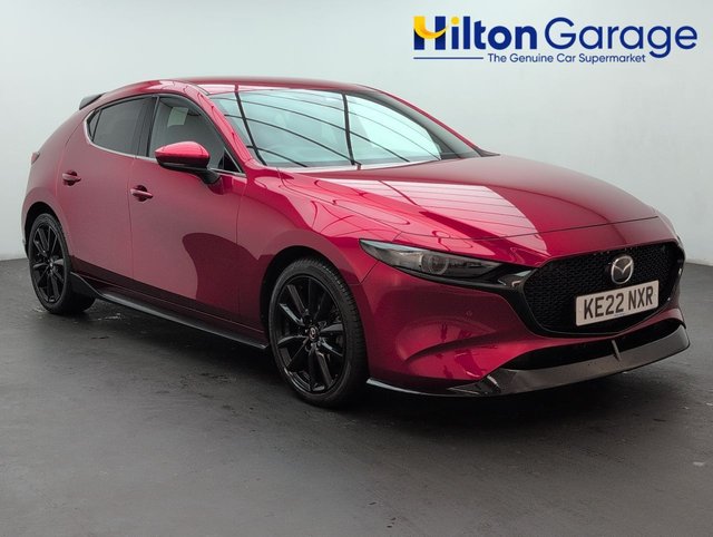 USED 2022 22 Mazda Mazda3 2.0 E-Skyactiv-G Mhev GT Sport Hatchback 5dr Petrol Manual Euro 6 (s/S) (122 Ps) - Sat Nav, Leather, Privacy
