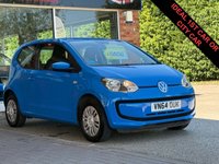 USED 2014 64 VOLKSWAGEN UP! 1.0 Move up! Hatchback 3dr Petrol Manual Euro 5 (60 ps) LOW MILEAGE PETROL
