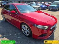 USED 2019 69 MERCEDES-BENZ A-CLASS  1.5 A180d AMG Line Executive, 17,947 miles, Automatic, ULEZ compliant Euro 6, 2 owners, Sat Nav, A/C, great spec, in red with service history. With only 17947 miles on the clock, this 2019 Mercedes-Benz A180d AMG Line offers exceptionally low mileage for its age. As part of the A Class range, this vehicle features a 1.5L diesel engine and meets Euro 6 emission standards. The AMG Line trim adds a sporty edge to this model. It also comes with a partial service history and a MOT valid until April 2026, providing peace of mind. The Executive Package enhances your driving experience with front and rear parking sensors and heated seats. Auto