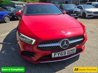 USED 2019 69 MERCEDES-BENZ A-CLASS  1.5 A180d AMG Line Executive, 17,947 miles, Automatic, ULEZ compliant Euro 6, 2 owners, Sat Nav, A/C, great spec, in red with service history. With only 17947 miles on the clock, this 2019 Mercedes-Benz A180d AMG Line offers exceptionally low mileage for its age. As part of the A Class range, this vehicle features a 1.5L diesel engine and meets Euro 6 emission standards. The AMG Line trim adds a sporty edge to this model. It also comes with a partial service history and a MOT valid until April 2026, providing peace of mind. The Executive Package enhances your driving experience with front and rear parking sensors and heated seats. Auto