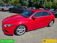 USED 2019 69 MERCEDES-BENZ A-CLASS  1.5 A180d AMG Line Executive, 17,947 miles, Automatic, ULEZ compliant Euro 6, 2 owners, Sat Nav, A/C, great spec, in red with service history. With only 17947 miles on the clock, this 2019 Mercedes-Benz A180d AMG Line offers exceptionally low mileage for its age. As part of the A Class range, this vehicle features a 1.5L diesel engine and meets Euro 6 emission standards. The AMG Line trim adds a sporty edge to this model. It also comes with a partial service history and a MOT valid until April 2026, providing peace of mind. The Executive Package enhances your driving experience with front and rear parking sensors and heated seats. Auto