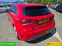 USED 2019 69 MERCEDES-BENZ A-CLASS  1.5 A180d AMG Line Executive, 17,947 miles, Automatic, ULEZ compliant Euro 6, 2 owners, Sat Nav, A/C, great spec, in red with service history. With only 17947 miles on the clock, this 2019 Mercedes-Benz A180d AMG Line offers exceptionally low mileage for its age. As part of the A Class range, this vehicle features a 1.5L diesel engine and meets Euro 6 emission standards. The AMG Line trim adds a sporty edge to this model. It also comes with a partial service history and a MOT valid until April 2026, providing peace of mind. The Executive Package enhances your driving experience with front and rear parking sensors and heated seats. Auto