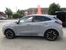USED 2021 21 FORD PUMA 1.0T EcoBoost MHEV ST-Line X SUV 5dr Petrol Manual Euro 6 (s/s) (155 ps) Finished in GREY MATTER with BLACK PART LEATHER with Red Stitching Trim. This Ford Puma certainly looks the part. It's got the raised up driving position, the eye-catching design, and a sort of miniature SUV shape. Features include Sat Nav, DAB Radio, B/Tooth, Apple Play, Power Folding Mirrors, 18" Alloys, Park Sensors, Heated Front Screen, B and O Speakers, 2 Keys and more. Dealer serviced at 16519 miles and on arrival at 35375 miles.