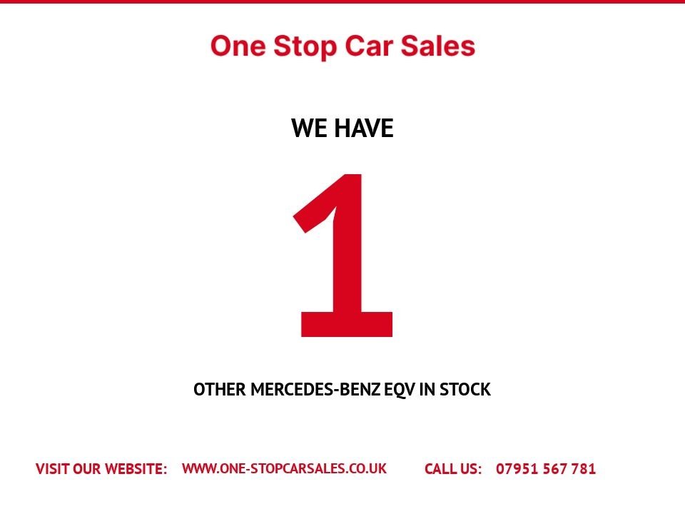 USED 2022 22 MERCEDES-BENZ EQV EQV 300e 90kWh Sport (Premium) MPV 5dr Electric Auto (204 ps) 