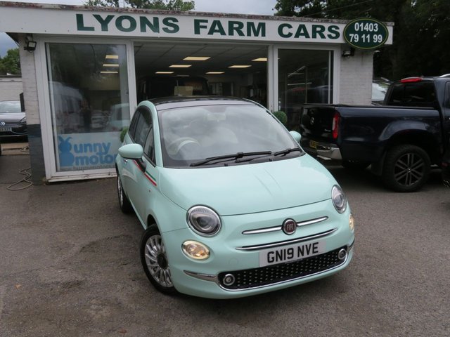 2019 19 Fiat 500 1.2 Lounge Hatchback 3dr Petrol Manual Euro 6 (s/s) (69 bhp)