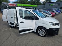 USED 2020 20 PEUGEOT PARTNER 1.5 BlueHDi 950 Pro LWB Crew Van 5 Seater white with 56,500 miles, 1 owner, ULEZ compliant Euro 6, 5-speed manual, A/C, Bluetooth & more +VAT @ 20% With only one previous owner and low mileage for its age at 56,500 miles, this 2020 Peugeot Partner 1.5 BlueHDi 950 Professional Long Panel Van LWB Euro 6 6dr is a reliable and efficient workhorse. The Partner, in its BlueHDi 950 Professional variant and Professional trim, is powered by a 1.5L diesel engine and meets Euro 6 emission standards. It comes equipped with practical features such as offside and twin sliding side doors for easy access, an 8in capacitive colour touchscreen with Connect D