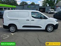 USED 2020 20 PEUGEOT PARTNER 1.5 BlueHDi 950 Pro LWB Crew Van 5 Seater white with 56,500 miles, 1 owner, ULEZ compliant Euro 6, 5-speed manual, A/C, Bluetooth & more +VAT @ 20% With only one previous owner and low mileage for its age at 56,500 miles, this 2020 Peugeot Partner 1.5 BlueHDi 950 Professional Long Panel Van LWB Euro 6 6dr is a reliable and efficient workhorse. The Partner, in its BlueHDi 950 Professional variant and Professional trim, is powered by a 1.5L diesel engine and meets Euro 6 emission standards. It comes equipped with practical features such as offside and twin sliding side doors for easy access, an 8in capacitive colour touchscreen with Connect D