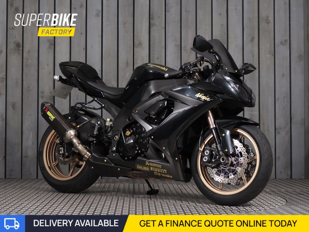Se 2009 KAWASAKI NINJA ZX-10R GREEN with 27961 miles - Used