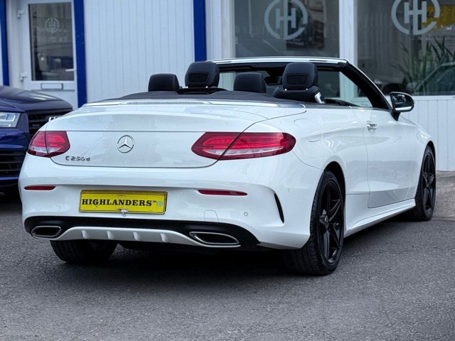 2018 MERCEDES-BENZ C-CLASS 2018 2.1 C250D AMG LINE (PREMIUM PLUS) SAT NAV CAMERA BURMESTER VENT SEATS CABRIOLET 2DR DIESEL G-TRONIC+ EURO 6 (S/S) (204 PS) - Photo 3