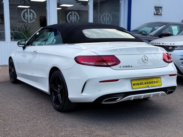2018 MERCEDES-BENZ C-CLASS 2018 2.1 C250D AMG LINE (PREMIUM PLUS) SAT NAV CAMERA BURMESTER VENT SEATS CABRIOLET 2DR DIESEL G-TRONIC+ EURO 6 (S/S) (204 PS) - Photo 2