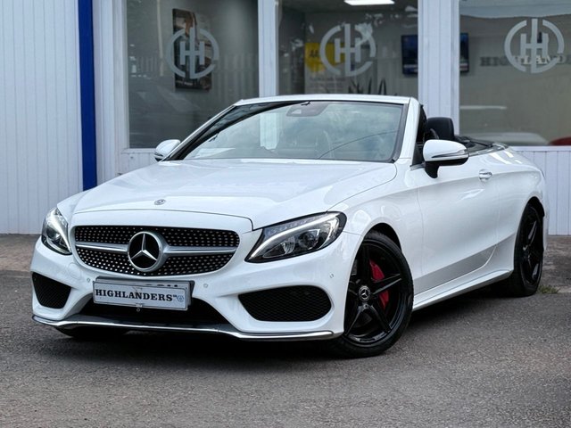 2018 MERCEDES-BENZ C-CLASS 2018 2.1 C250D AMG LINE (PREMIUM PLUS) SAT NAV CAMERA BURMESTER VENT SEATS CABRIOLET 2DR DIESEL G-TRONIC+ EURO 6 (S/S) (204 PS)
