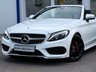 USED 2018 18 MERCEDES-BENZ C-CLASS 2.1 C250D AMG LINE (PREMIUM PLUS) SAT NAV CAMERA BURMESTER VENT SEATS CABRIOLET 2DR DIESEL G-TRONIC+ EURO 6 (S/S) (204 PS) SAT NAV~CAMERA~BURMESTER SURROUND