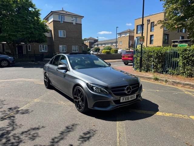 2018 18 MERCEDES-BENZ C-CLASS 2.0 C350e 6.4kWh Sport (Premium Plus) Saloon 4dr Petrol Plug-in Hybrid G-Tronic+ Euro 6 (s/s) (293 ps) Panoramic Sunroof, 19 Inch Wheels