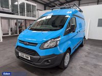 USED 2016 16 FORD TRANSIT CUSTOM 2.0 TDCi 340 Panel Van 5dr Diesel Manual L2 H2 (179 g/km, 128 bhp) EX BRITISH GAS + AIR CON