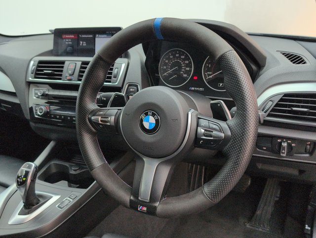 USED 2017 17 BMW 1 Series 3.0 M140i Hatchback 5dr Petrol Auto Euro 6 (s/S) (340 Ps) Mineral Grey + 18in Alloy Wheels