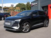 USED 2022 71 AUDI Q4 E-TRON 40 150 kW S Line 5d Electric Auto 82kWh (204 ps) [COMFORT & SOUND PACK] &pound;4115 OF OPTIONAL EXTRAS, UPGRADES ARE DINAMICA SPORT SEATS LEATHER FLAT TOP & BOTTOM MFSW SHIFT PADDLES FOR RECUPERATION COMFORT & SOUND PACKAGE INC REVERSING CAMERA AUDI PARKING SYSTEM PLUS PARK ASSIST PLUS ADAPTIVE CRUISE CONTROL WITH SPEED LIMITER SONOS PREMIUM SOUND SYSTEM ASSISTANCE PACK PLUS & 20 INCH ALLOYS, SAT NAV, HEATED SEATS, WIRELESS APPLE CARPLAY / ANDROID AUTO, LANE ASSIST, DAB, BLUETOOTH, ELECTRIC TAILGATE, POWER FOLDING MIRRORS, VIRTUAL COCKPIT, 1 OWNER, GOOD SERVICE HISTORY