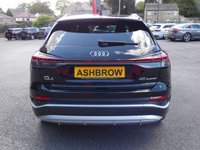 USED 2022 71 AUDI Q4 E-TRON 40 150 kW S Line 5d Electric Auto 82kWh (204 ps) [COMFORT & SOUND PACK] &pound;4115 OF OPTIONAL EXTRAS, UPGRADES ARE DINAMICA SPORT SEATS LEATHER FLAT TOP & BOTTOM MFSW SHIFT PADDLES FOR RECUPERATION COMFORT & SOUND PACKAGE INC REVERSING CAMERA AUDI PARKING SYSTEM PLUS PARK ASSIST PLUS ADAPTIVE CRUISE CONTROL WITH SPEED LIMITER SONOS PREMIUM SOUND SYSTEM ASSISTANCE PACK PLUS & 20 INCH ALLOYS, SAT NAV, HEATED SEATS, WIRELESS APPLE CARPLAY / ANDROID AUTO, LANE ASSIST, DAB, BLUETOOTH, ELECTRIC TAILGATE, POWER FOLDING MIRRORS, VIRTUAL COCKPIT, 1 OWNER, GOOD SERVICE HISTORY