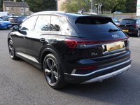 USED 2022 71 AUDI Q4 E-TRON 40 150 kW S Line 5d Electric Auto 82kWh (204 ps) [COMFORT & SOUND PACK] &pound;4115 OF OPTIONAL EXTRAS, UPGRADES ARE DINAMICA SPORT SEATS LEATHER FLAT TOP & BOTTOM MFSW SHIFT PADDLES FOR RECUPERATION COMFORT & SOUND PACKAGE INC REVERSING CAMERA AUDI PARKING SYSTEM PLUS PARK ASSIST PLUS ADAPTIVE CRUISE CONTROL WITH SPEED LIMITER SONOS PREMIUM SOUND SYSTEM ASSISTANCE PACK PLUS & 20 INCH ALLOYS, SAT NAV, HEATED SEATS, WIRELESS APPLE CARPLAY / ANDROID AUTO, LANE ASSIST, DAB, BLUETOOTH, ELECTRIC TAILGATE, POWER FOLDING MIRRORS, VIRTUAL COCKPIT, 1 OWNER, GOOD SERVICE HISTORY