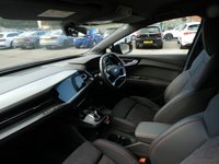 USED 2022 71 AUDI Q4 E-TRON 40 150 kW S Line 5d Electric Auto 82kWh (204 ps) [COMFORT & SOUND PACK] &pound;4115 OF OPTIONAL EXTRAS, UPGRADES ARE DINAMICA SPORT SEATS LEATHER FLAT TOP & BOTTOM MFSW SHIFT PADDLES FOR RECUPERATION COMFORT & SOUND PACKAGE INC REVERSING CAMERA AUDI PARKING SYSTEM PLUS PARK ASSIST PLUS ADAPTIVE CRUISE CONTROL WITH SPEED LIMITER SONOS PREMIUM SOUND SYSTEM ASSISTANCE PACK PLUS & 20 INCH ALLOYS, SAT NAV, HEATED SEATS, WIRELESS APPLE CARPLAY / ANDROID AUTO, LANE ASSIST, DAB, BLUETOOTH, ELECTRIC TAILGATE, POWER FOLDING MIRRORS, VIRTUAL COCKPIT, 1 OWNER, GOOD SERVICE HISTORY